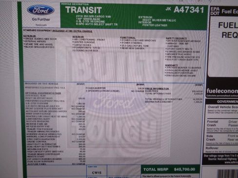 Used 2018 Ford Transit 250 148 Medium Roof RWD image 11
