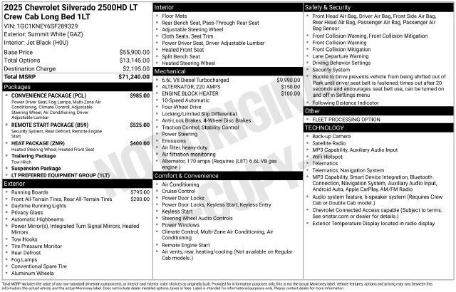 Used 2025 Chevrolet Silverado 2500 LT w/ Convenience Package AWD/4WD image 6