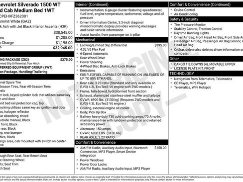 Used 2015 Chevrolet Silverado 1500 W/T w/ Trailering Package image 27