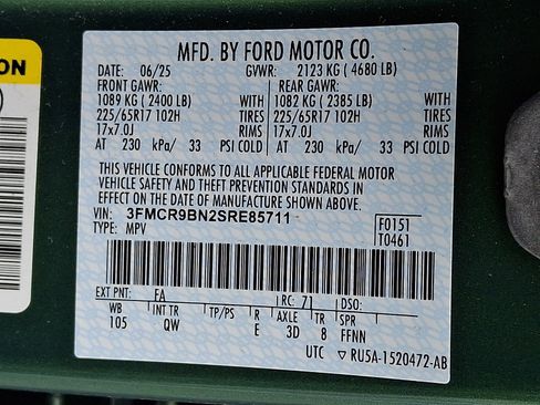 Used 2025 Ford Bronco Sport Big Bend w/ Convenience Package image 27