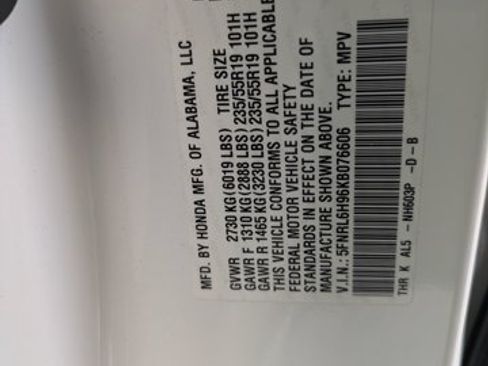 Used 2019 Honda Odyssey Elite image 17