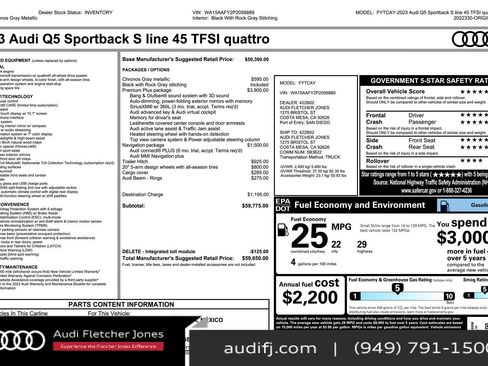 Used 2023 Audi Q5 2.0T Premium Plus w/ Premium Plus Package image 3