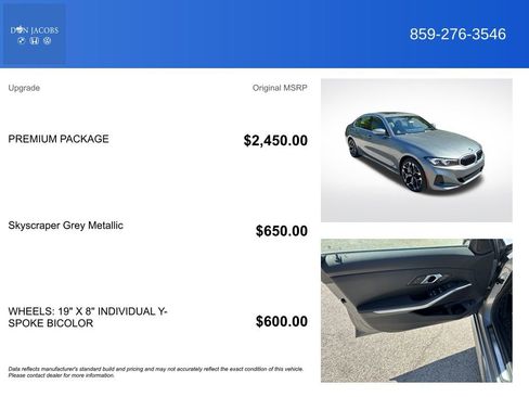 Used 2025 BMW 330i xDrive Sedan w/ Premium Package AWD/4WD image 5