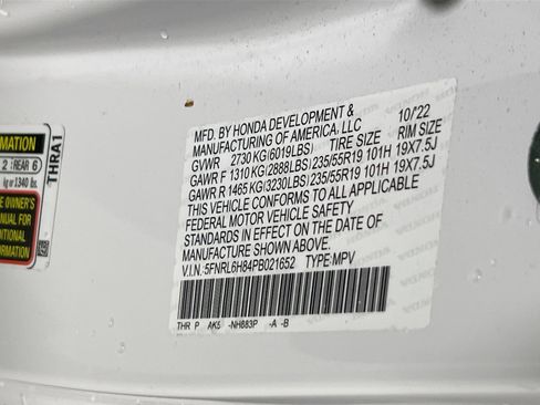 Used 2023 Honda Odyssey Touring image 32