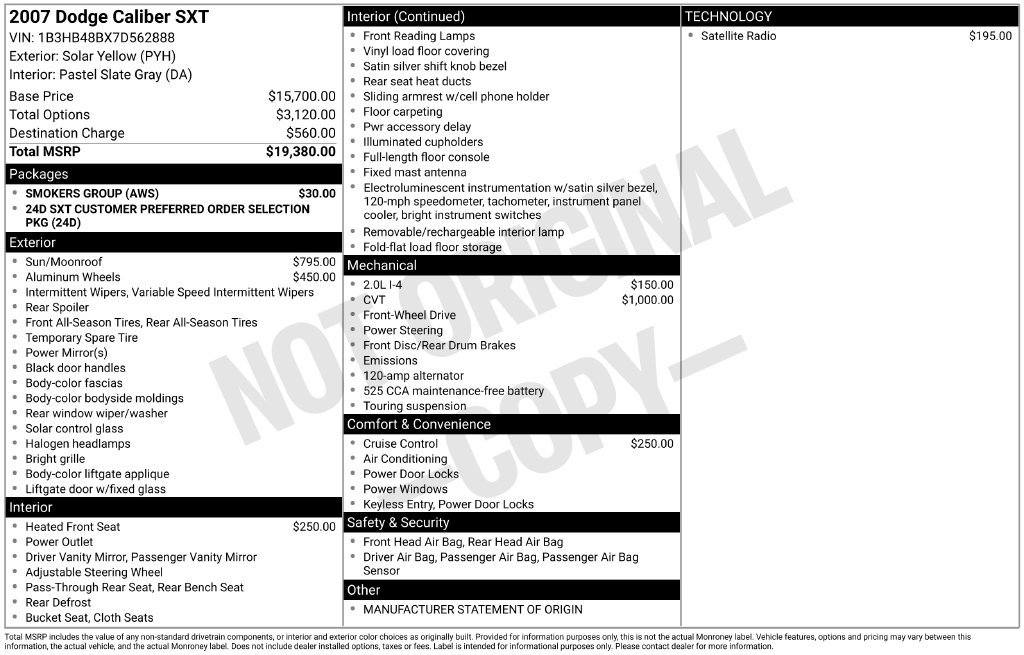 Used 2007 Dodge Caliber SXT FWD image 38