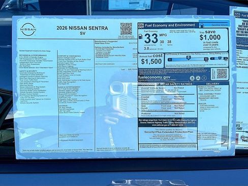 New 2026 Nissan Sentra SV image 12