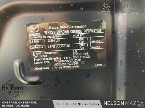 Certified 2025 MAZDA CX-90 3.3 Turbo w/ Preferred Package AWD/4WD image 50