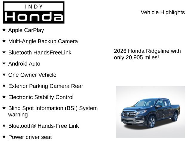 Used 2026 Honda Ridgeline RTL image 7