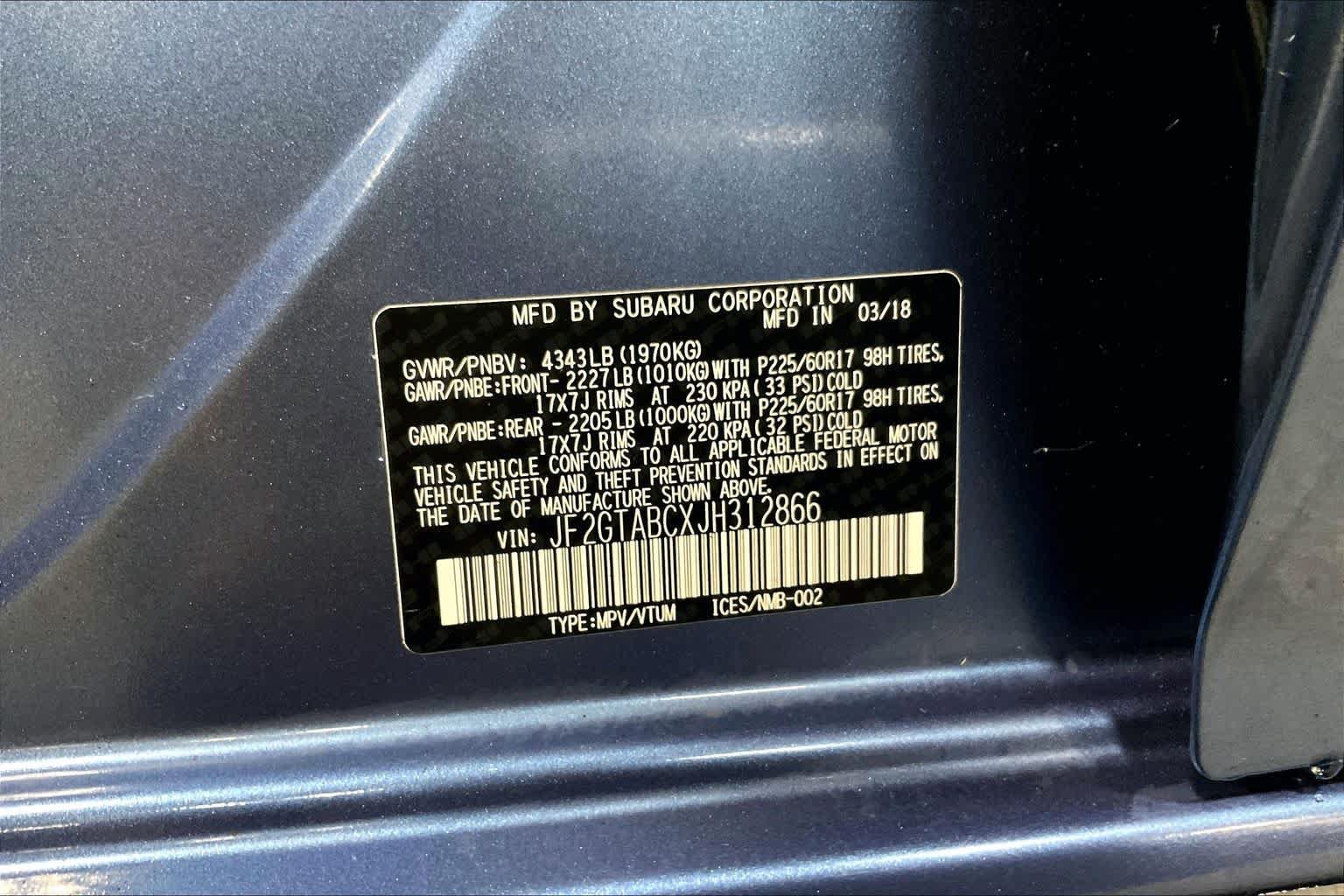 Used 2018 Subaru Crosstrek 2.0i Premium AWD/4WD image 36