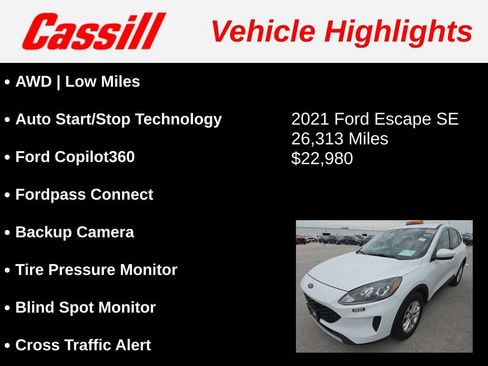Used 2021 Ford Escape SE AWD/4WD image 3