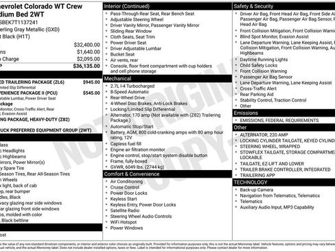 New 2026 Chevrolet Colorado W/T w/ Advanced Trailering Package image 4