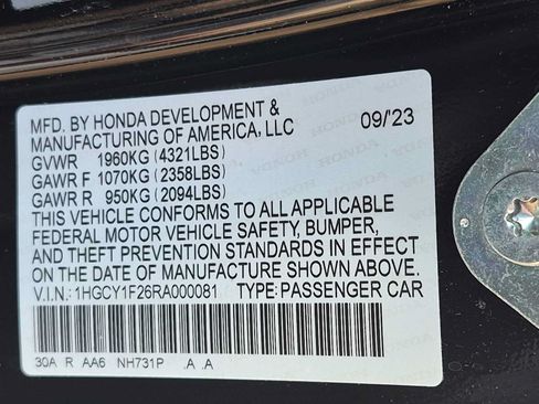 Certified 2024 Honda Accord LX image 31