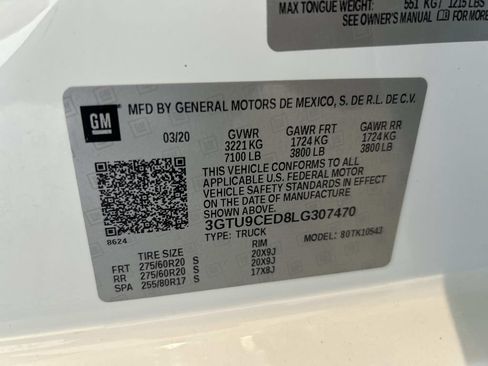 Certified 2020 GMC Sierra 1500 Elevation w/ Elevation Value Package AWD/4WD image 8
