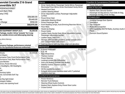 Used 2010 Chevrolet Corvette Grand Sport w/ Preferred Equipment Group RWD image 41