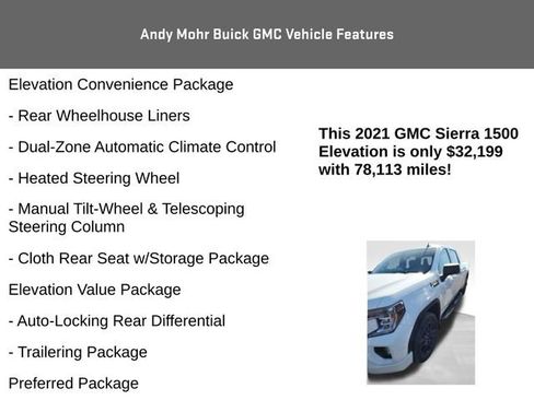 Used 2021 GMC Sierra 1500 Elevation w/ Preferred Package image 16