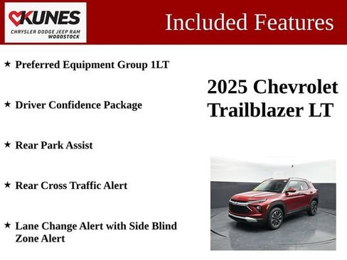 Used 2025 Chevrolet TrailBlazer LT w/ Driver Confidence Package AWD/4WD image 3