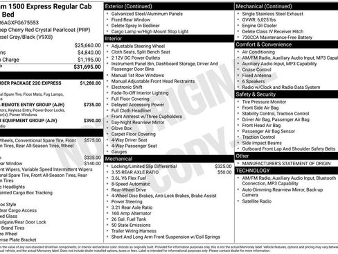 Used 2015 RAM 1500 Express RWD image 1