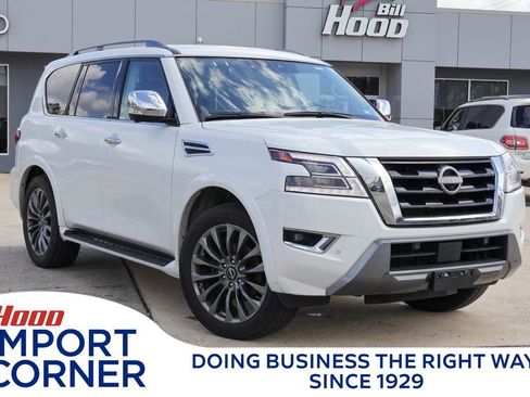 Used 2023 Nissan Armada Platinum w/ Captain's Chairs Package image 1