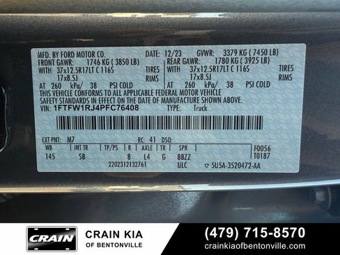 Used 2023 Ford F150 Raptor w/ Equipment Group 802A Raptor R image 35