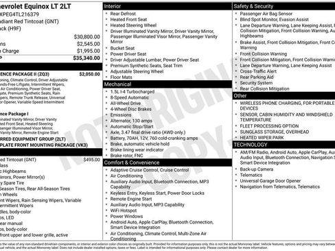 Used 2026 Chevrolet Equinox LT w/ Convenience Package II AWD/4WD image 39