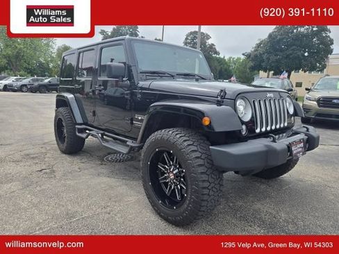 Used 2018 Jeep Wrangler Unlimited Sahara w/ Max Tow Package AWD/4WD image 1