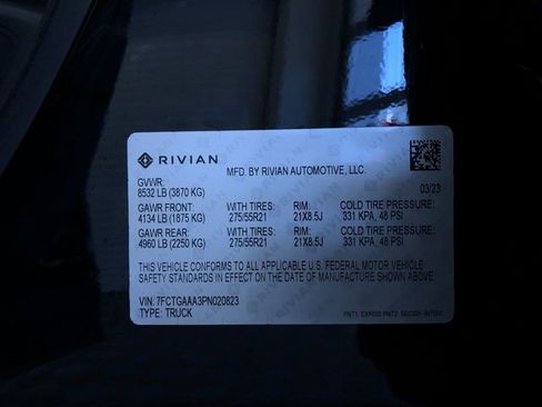 Used 2023 Rivian R1T Adventure AWD/4WD image 30