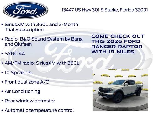 New 2026 Ford Ranger Raptor AWD/4WD image 20