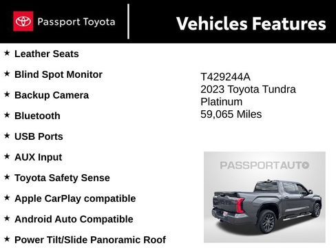 Used 2023 Toyota Tundra Platinum AWD/4WD image 10