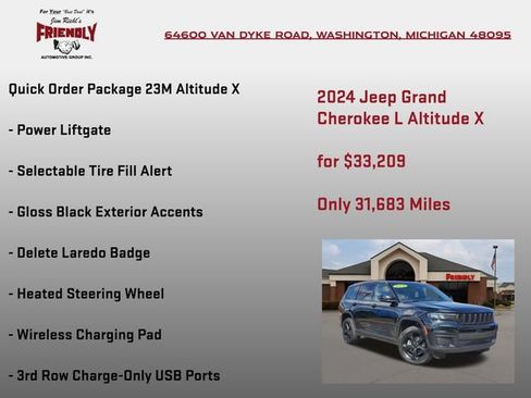 Used 2024 Jeep Grand Cherokee L Altitude AWD/4WD image 10