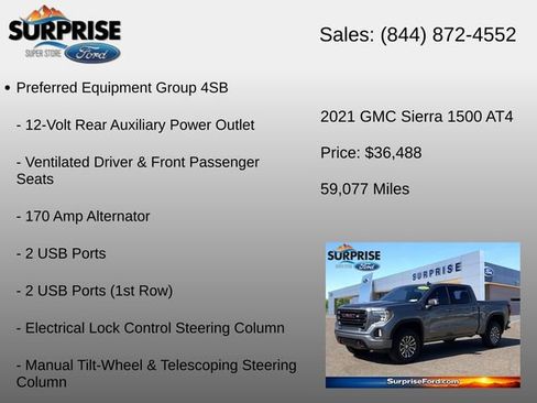 Used 2021 GMC Sierra 1500 AT4 w/ AT4 Preferred Package AWD/4WD image 24