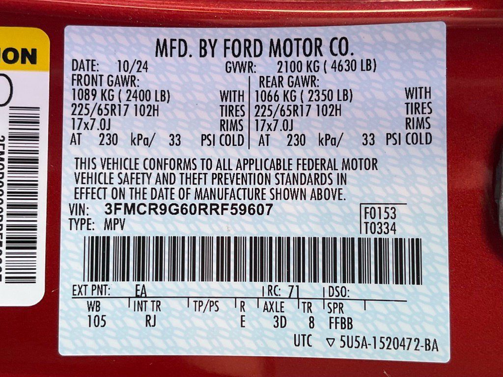Used 2024 Ford Bronco Sport Heritage w/ Heritage Convenience Package AWD/4WD image 53