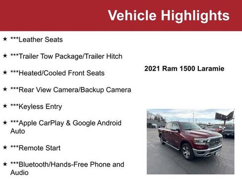 Used 2021 RAM 1500 Laramie image 2