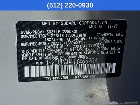 New 2026 Subaru Outback Premium image 40