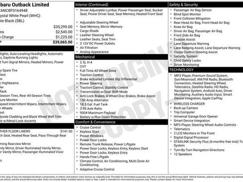 Certified 2023 Subaru Outback Limited AWD/4WD image 37
