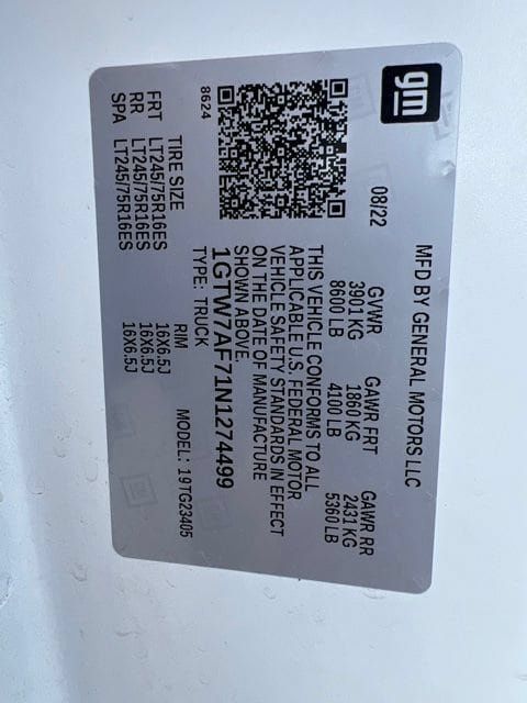 Used 2022 GMC Savana 2500 w/ Enhanced Convenience Package RWD image 22