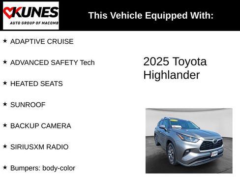 Used 2025 Toyota Highlander XLE AWD/4WD image 3