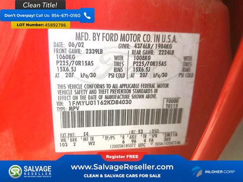 Used 2002 Ford Escape XLS FWD image 17