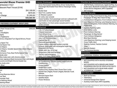 Used 2022 Chevrolet Blazer Premier image 6