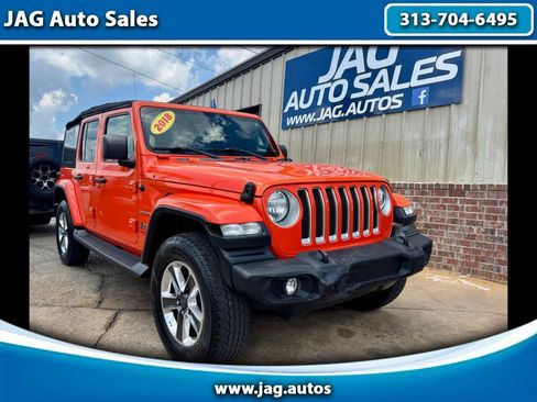 Used 2018 Jeep Wrangler Unlimited Sahara AWD/4WD image 1