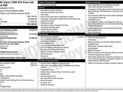Used 2024 GMC Sierra 1500 AT4 w/ Technology Package AWD/4WD image 7