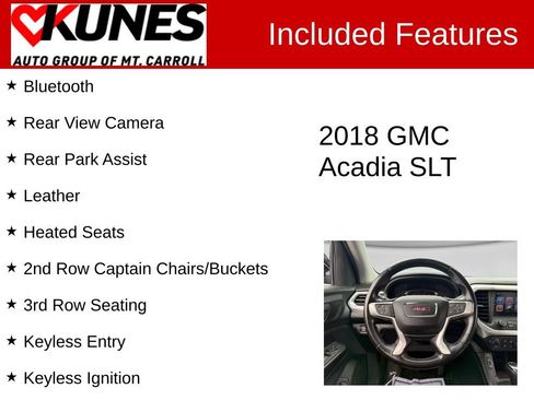 Used 2018 GMC Acadia SLT AWD/4WD image 3
