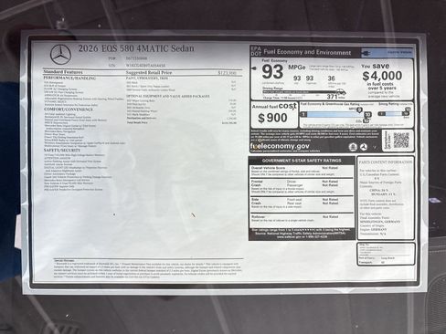 New 2026 Mercedes-Benz EQS 580 4MATIC Sedan image 31