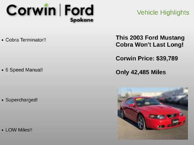 Used 2003 Ford Mustang Cobra RWD image 6