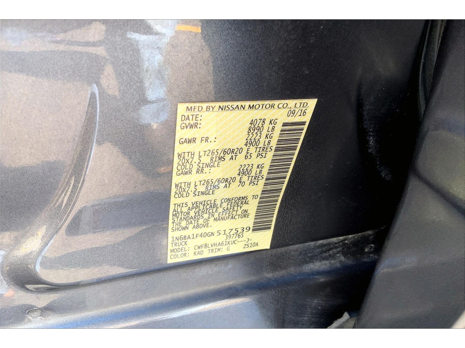 Used 2016 Nissan Titan SL AWD/4WD image 33