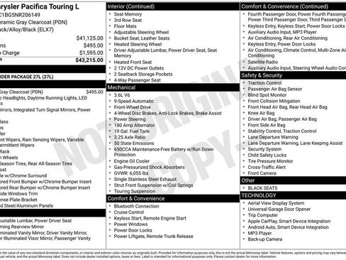 Used 2022 Chrysler Pacifica Touring-L image 10
