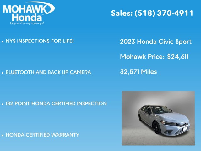 Certified 2023 Honda Civic Sport image 8