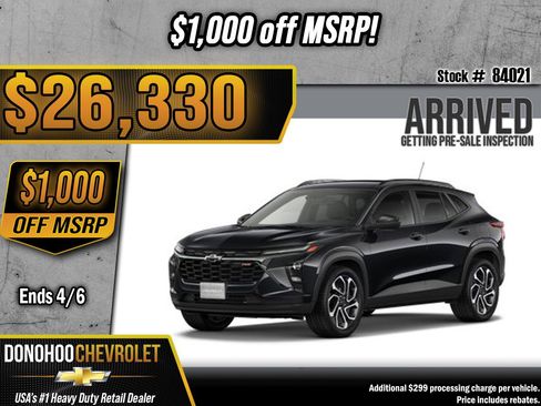 New 2026 Chevrolet Trax RS image 1