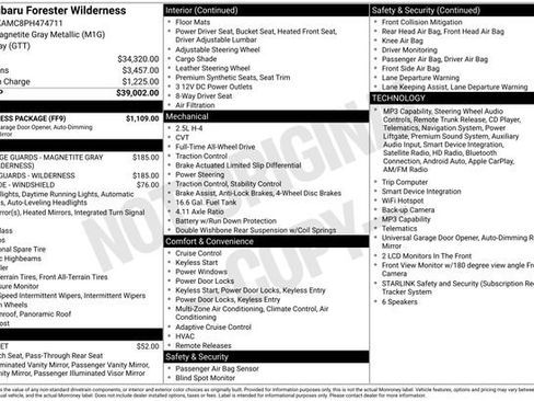 Used 2023 Subaru Forester Wilderness w/ Wilderness Package AWD/4WD image 5