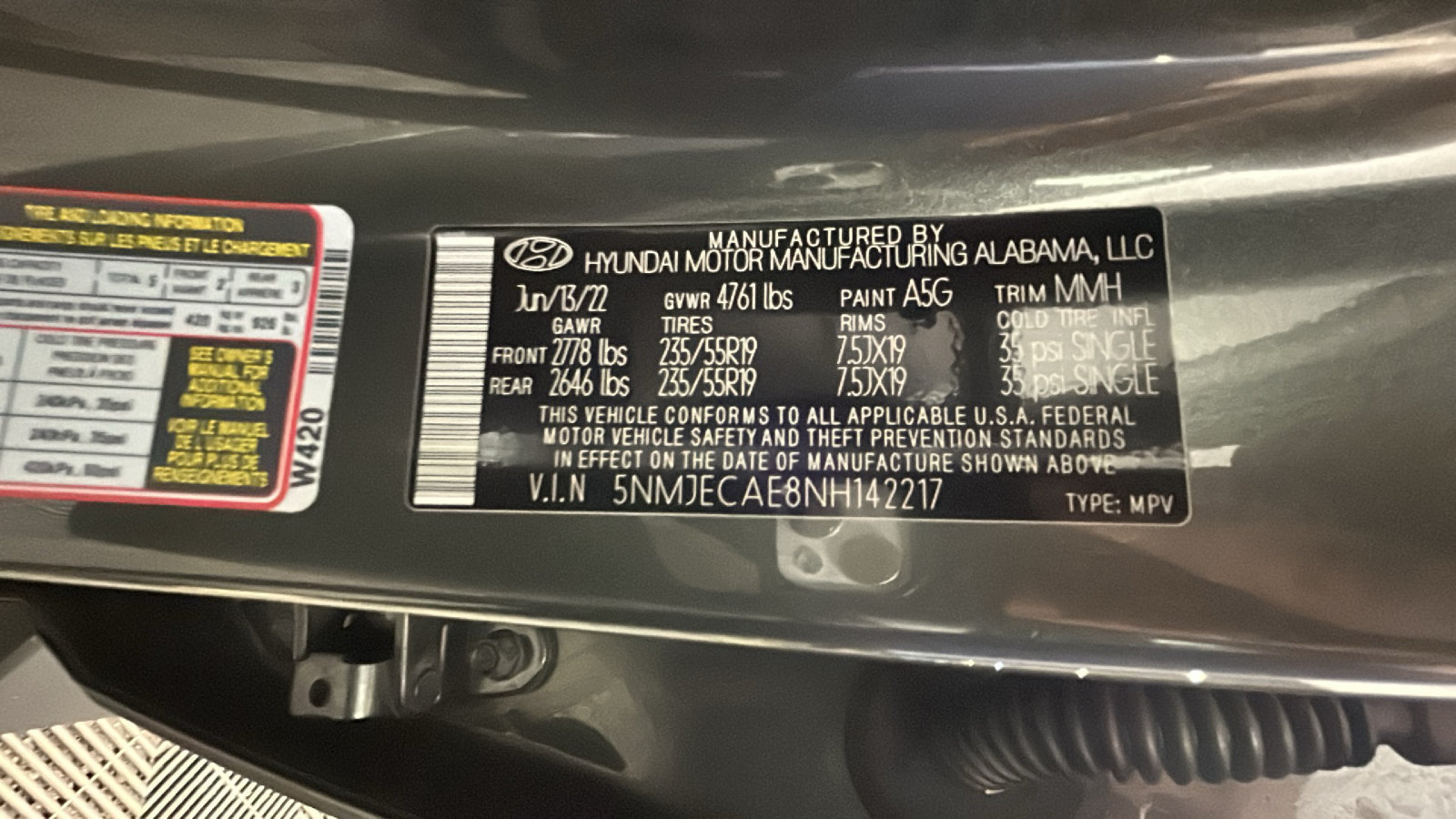 Certified 2022 Hyundai Tucson Limited AWD/4WD image 13