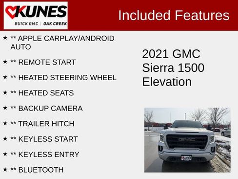 Used 2021 GMC Sierra 1500 Elevation w/ Preferred Package image 2